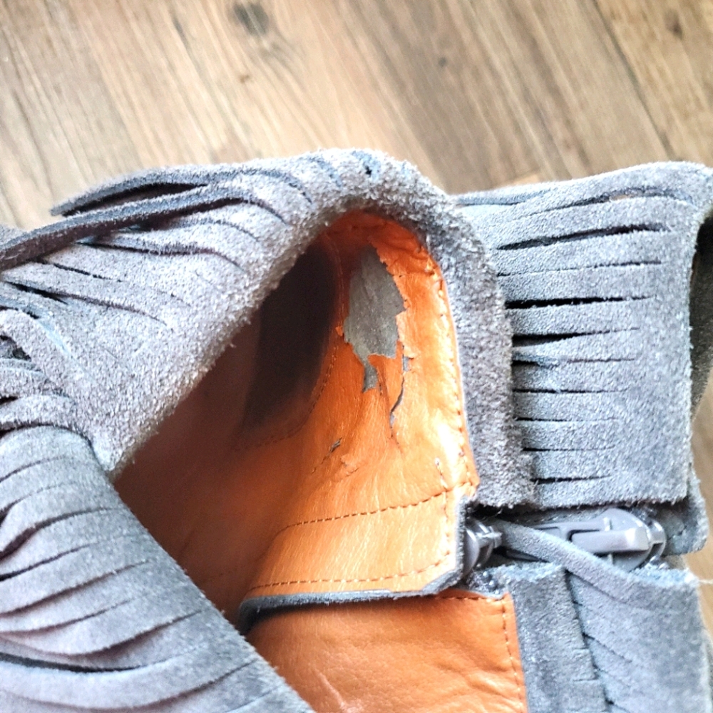 Lucky Brand | Yachin Fringe Booties - Picture 5 of 14